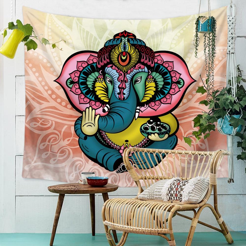 Mosaik-Wandteppich "Hindi Elefant" – Bild 2 | LuxeStyle