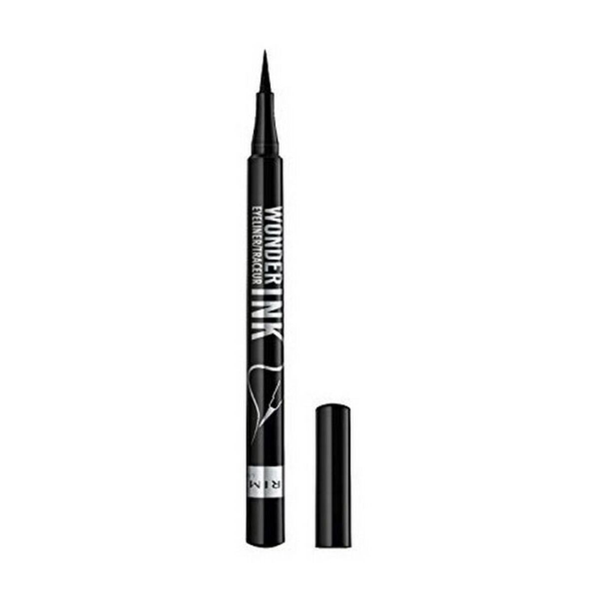 Eyeliner Rimmel London Ink Schwarz 1 ml