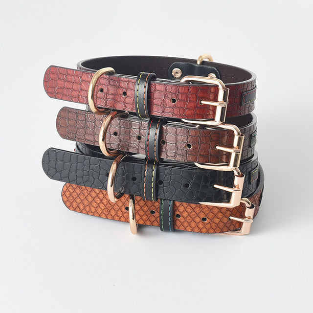 Einfaches Lederhalsband für Hunde – Bild 4 | LuxeStyle