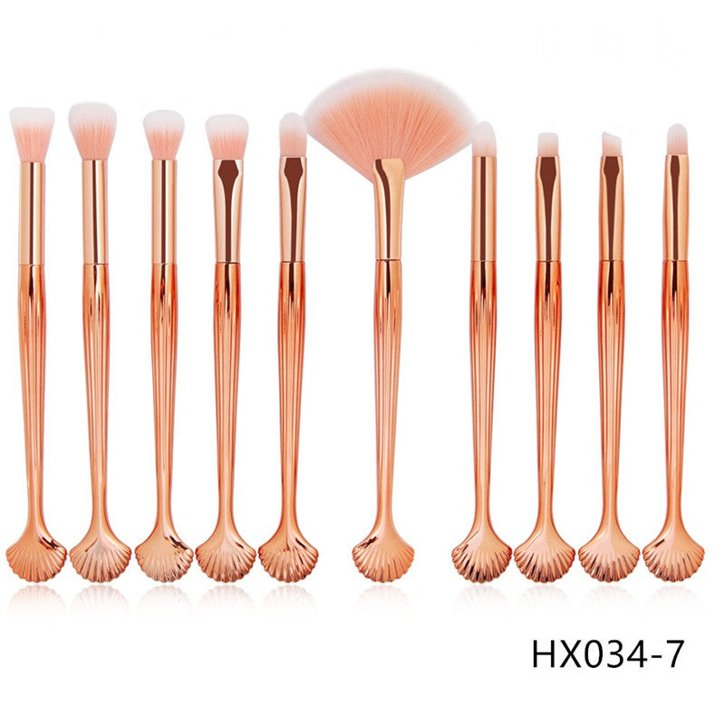 Make-up Pinselset «The Shell» mit 10 Pinseln – Bild 4 | LuxeStyle