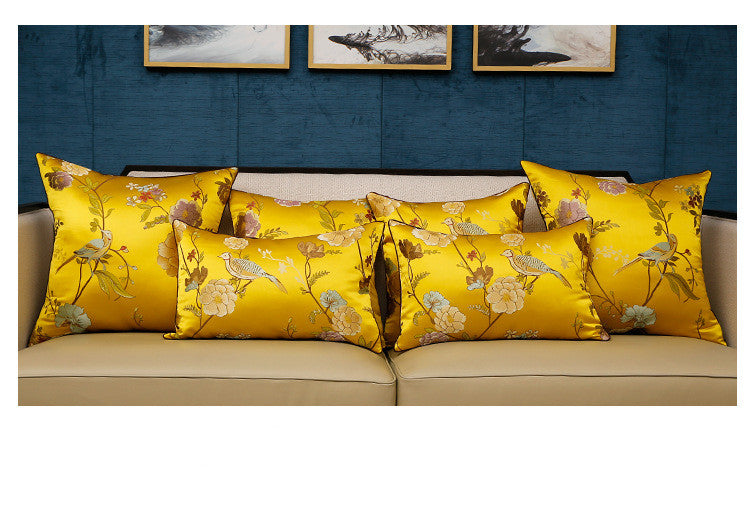 Jacquard-Kissenhülle mit chinesischer Stickerei – Bild 3 | LuxeStyle