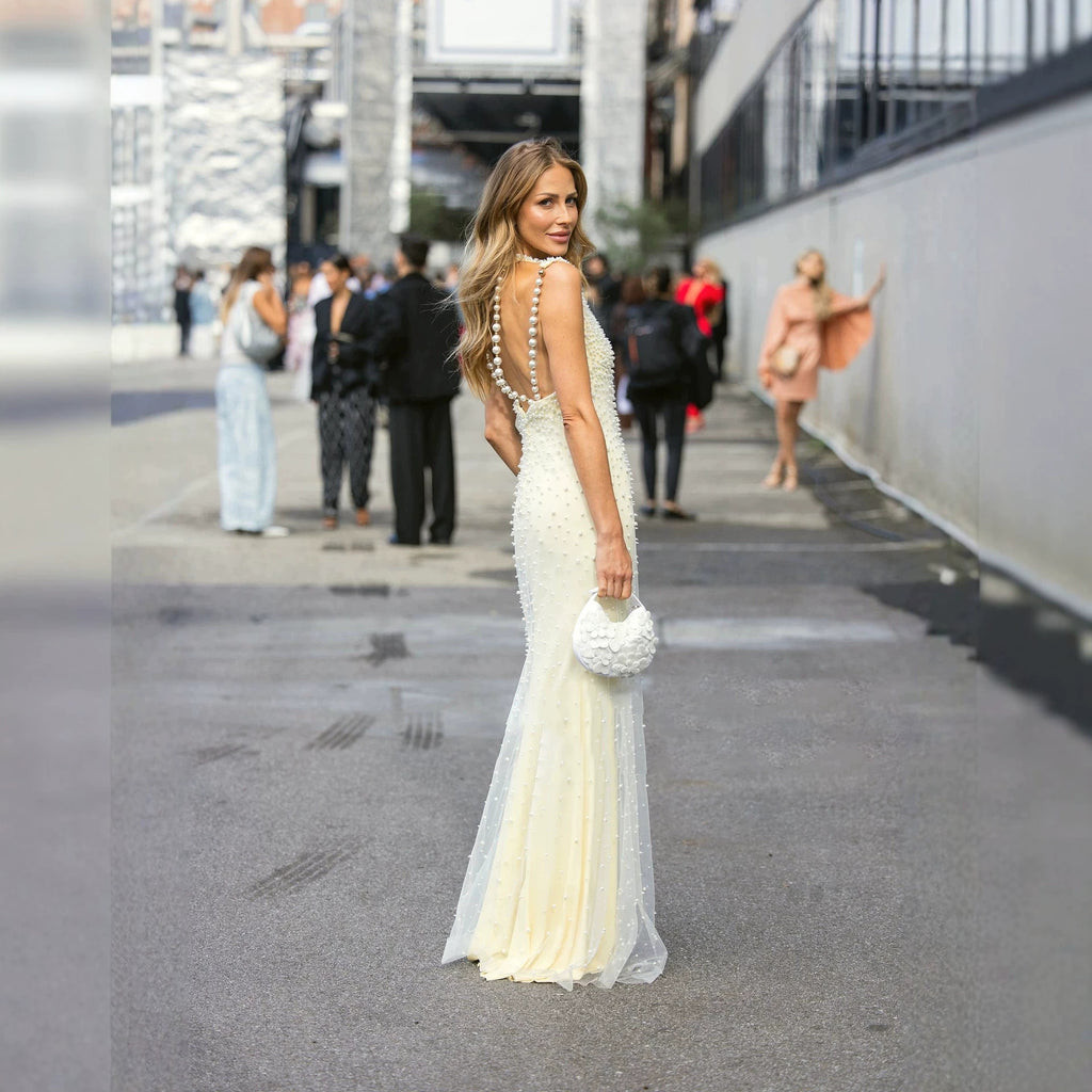 Perlen-Off-Shoulder-Kleid – Bild 2 | LuxeStyle