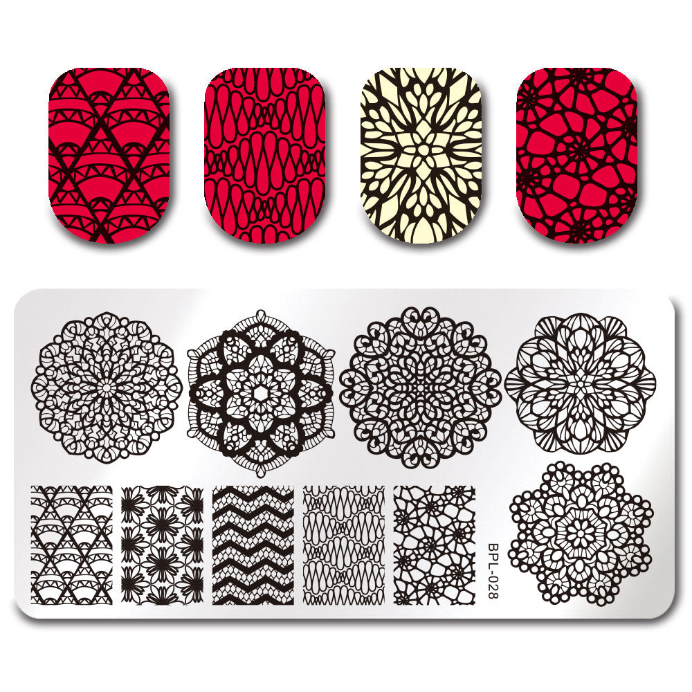 Stahl Stempelplatte für Nageldesign