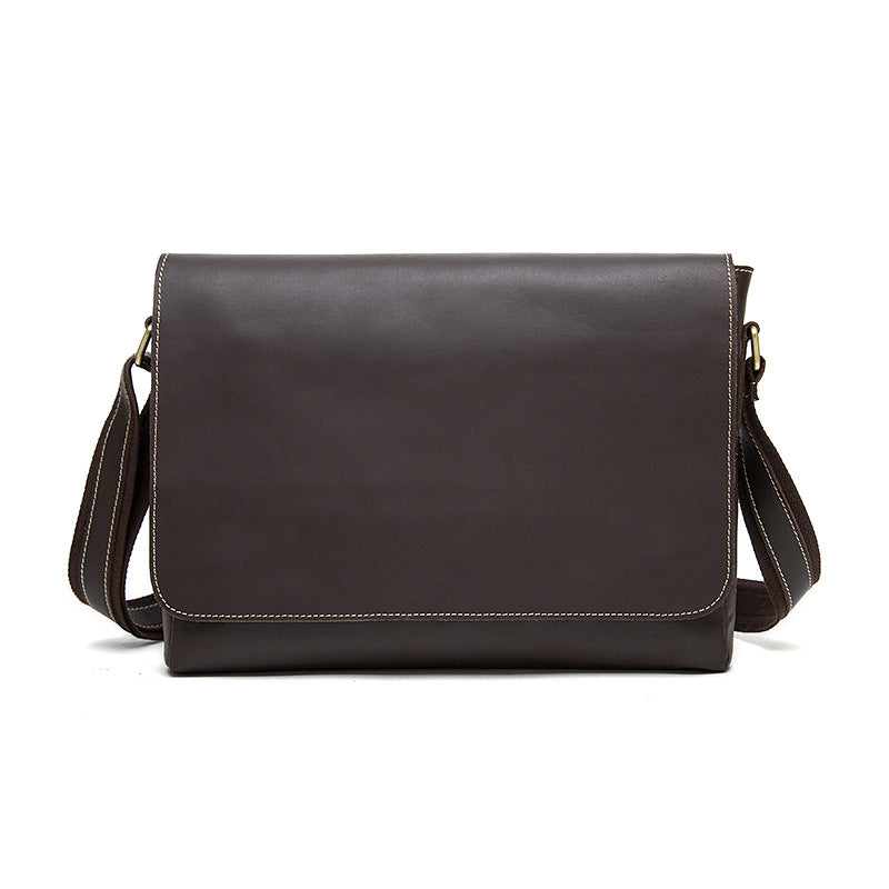 Runde Herrenrucksack aus echtem Leder – Bild 3 | LuxeStyle