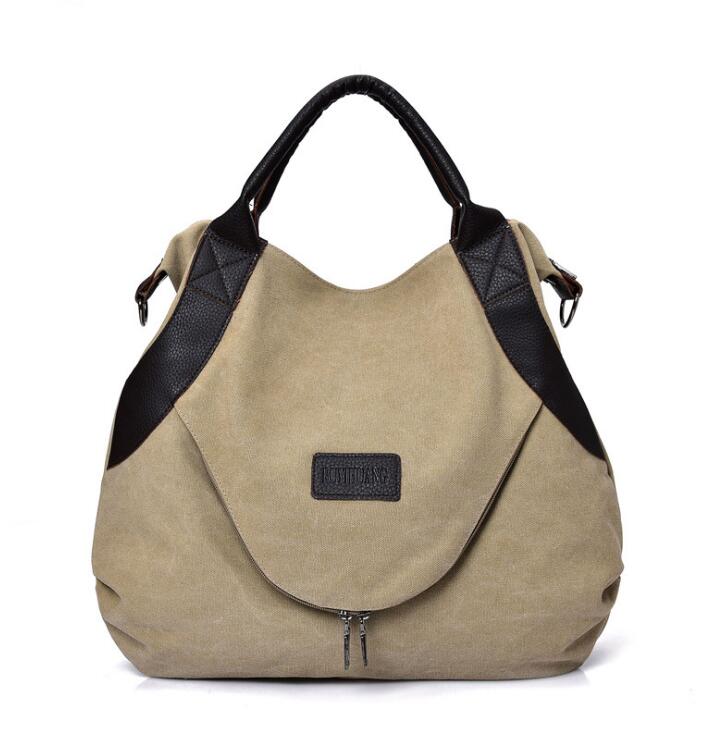 Retro Canvas Schultertasche