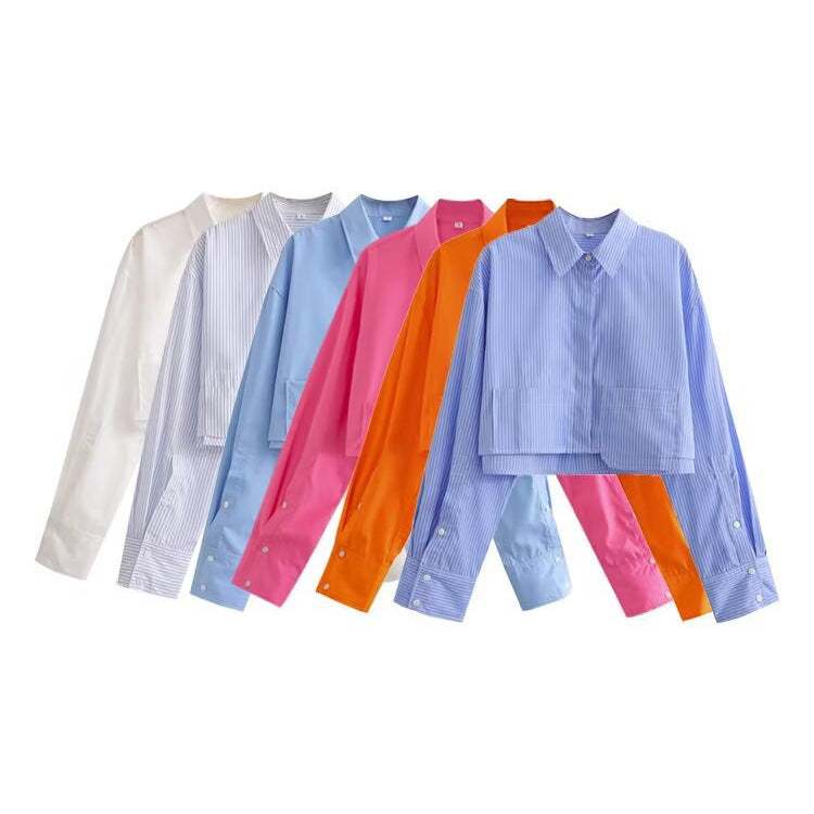 Kurzarmige Bluse