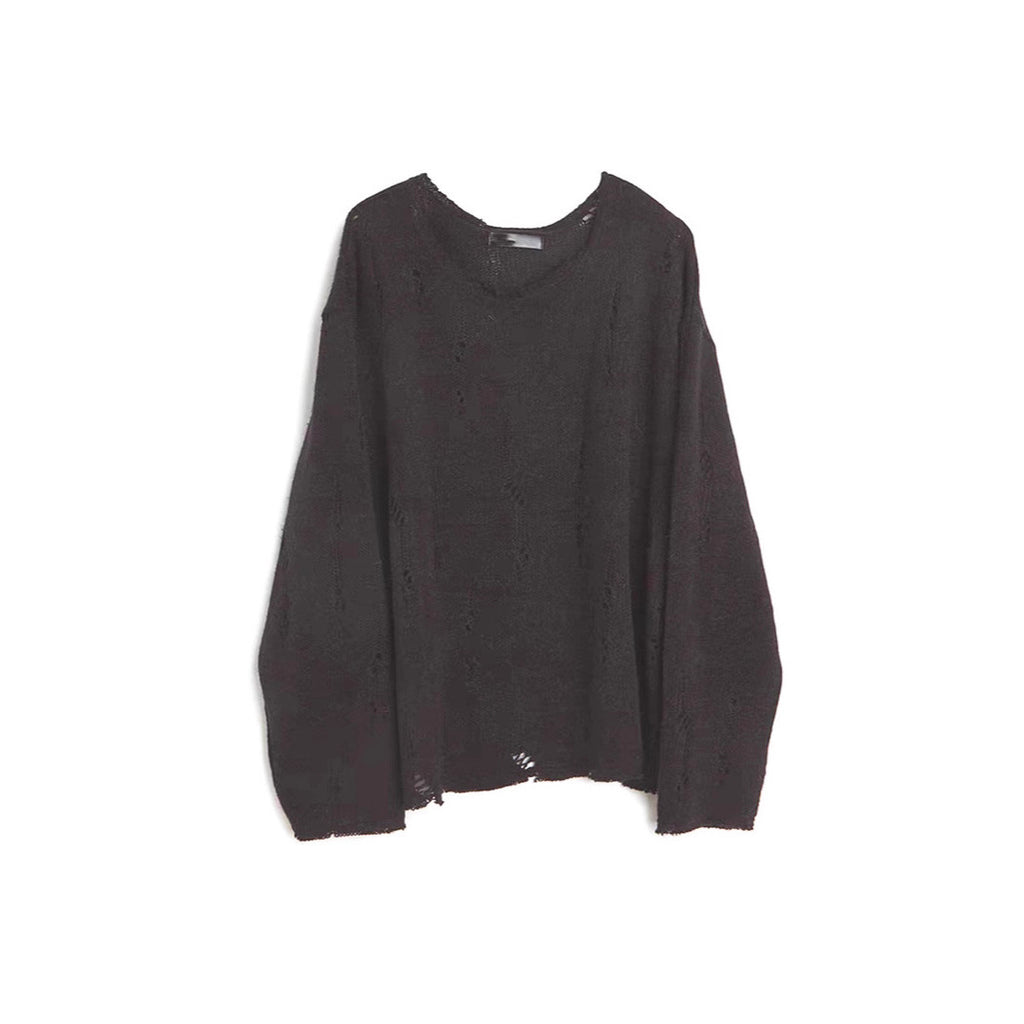 Lockerer Strickpullover mit Rissen – Bild 2 | LuxeStyle