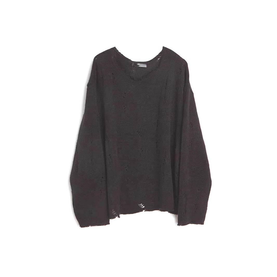 Lockerer Strickpullover mit Rissen – Bild 2 | LuxeStyle