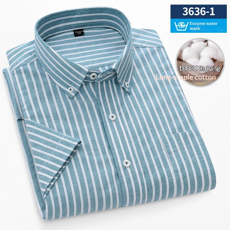 Herren Baumwollhemd mit Karomuster – Bild 5 | LuxeStyle