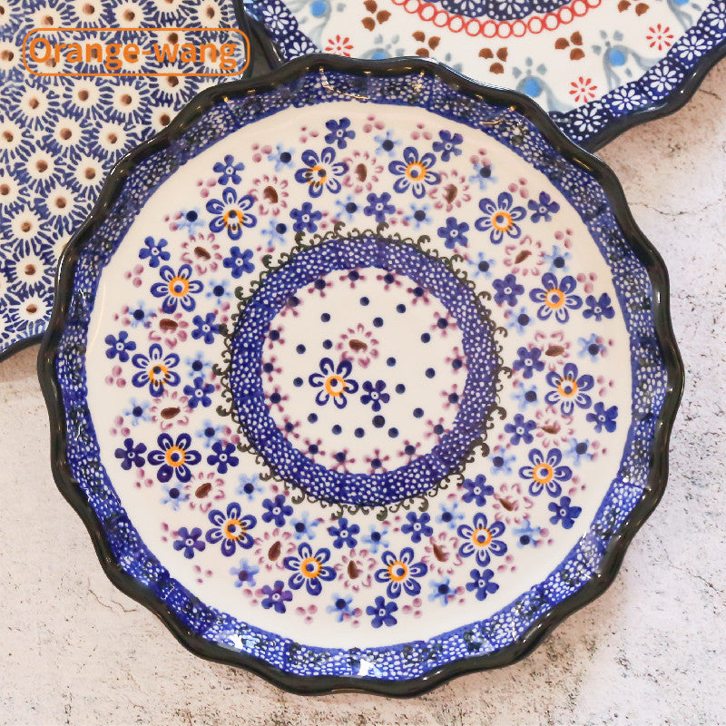Porzellanplatte mit Unterglas-Design 21,5 cm | LuxeStyle