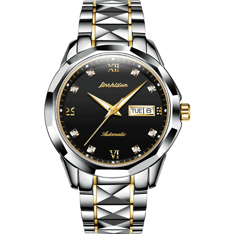 Wasserdichte mechanische Uhr aus Wolframstahl | LuxeStyle