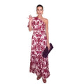 Sommerliches One-Shoulder Maxikleid mit Print