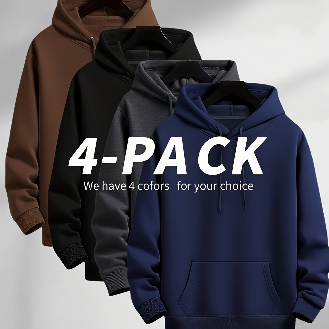 Herren Heavyweight Hoodie mit Kängurutasche