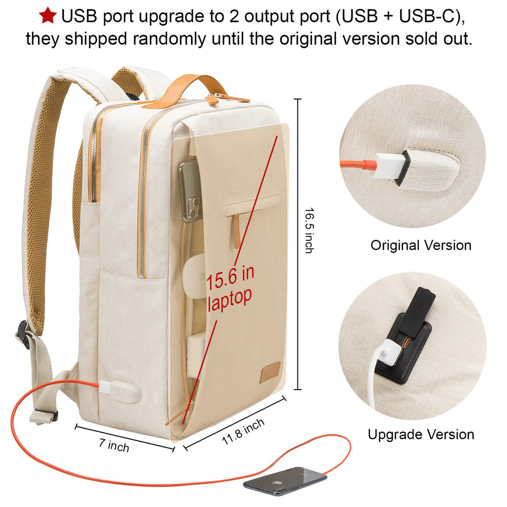 Multifunktionaler Rucksack mit USB-Anschluss – Bild 3 | LuxeStyle