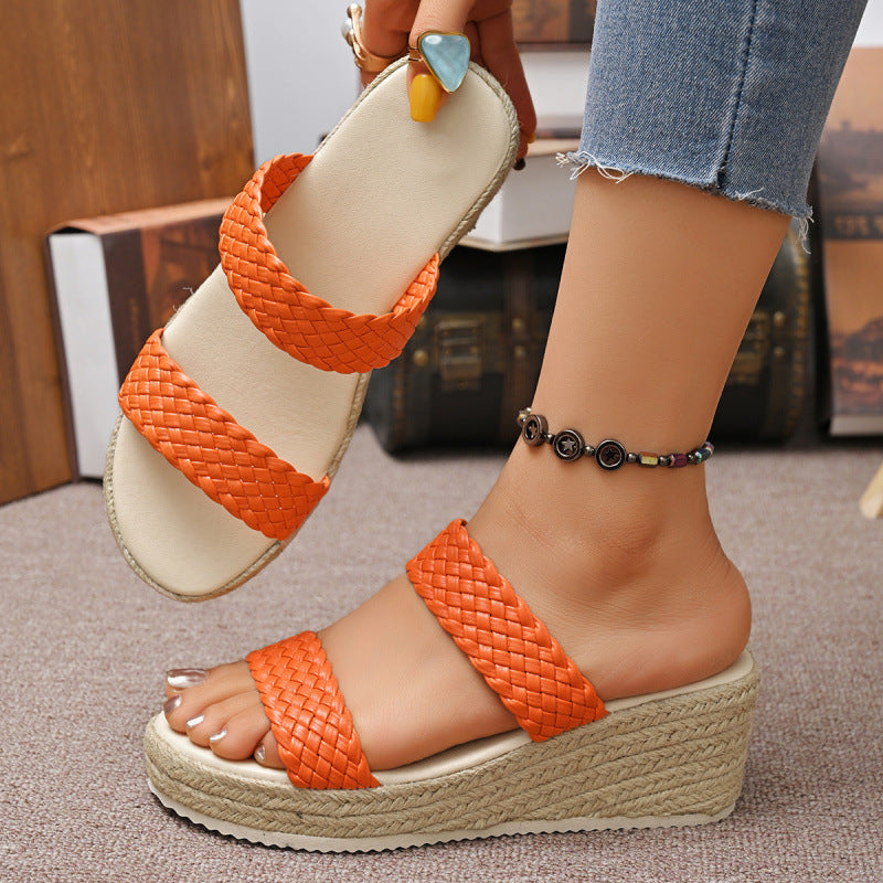 Retro Espadrille Sandalen für Damen