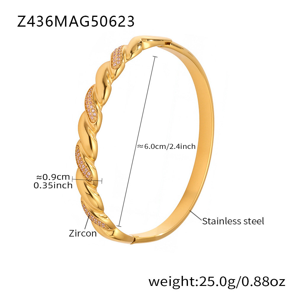Zirkonarmband aus Edelstahl – Bild 5 | LuxeStyle