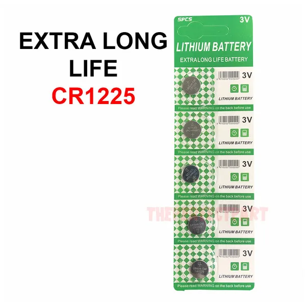 CR1225 Lithium-Knopfzellen 3V, 5 Stück
