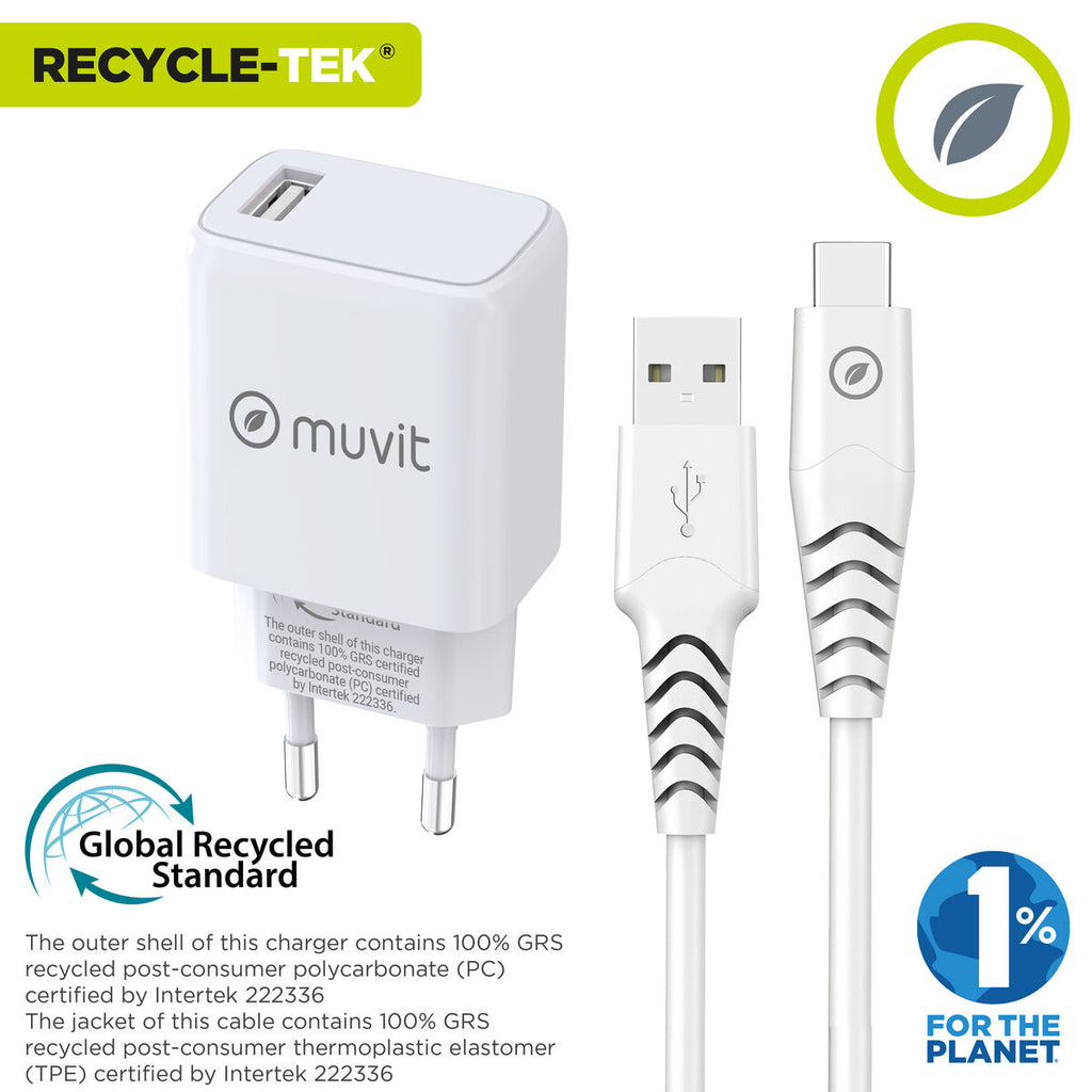 Wandladegerät Muvit Weiß 12 W