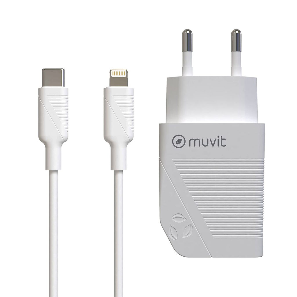 Wandladegerät Muvit Weiß 20 W