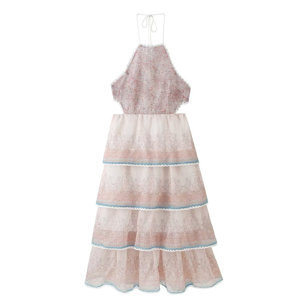 Florales Kleid mit Off-Shoulder