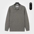 Herren V-Pullover aus Strick – Langarm