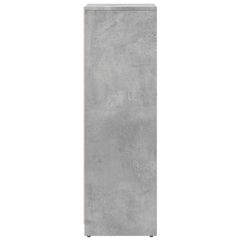 Badezimmerschrank, Betongrau, 30x30x95 cm