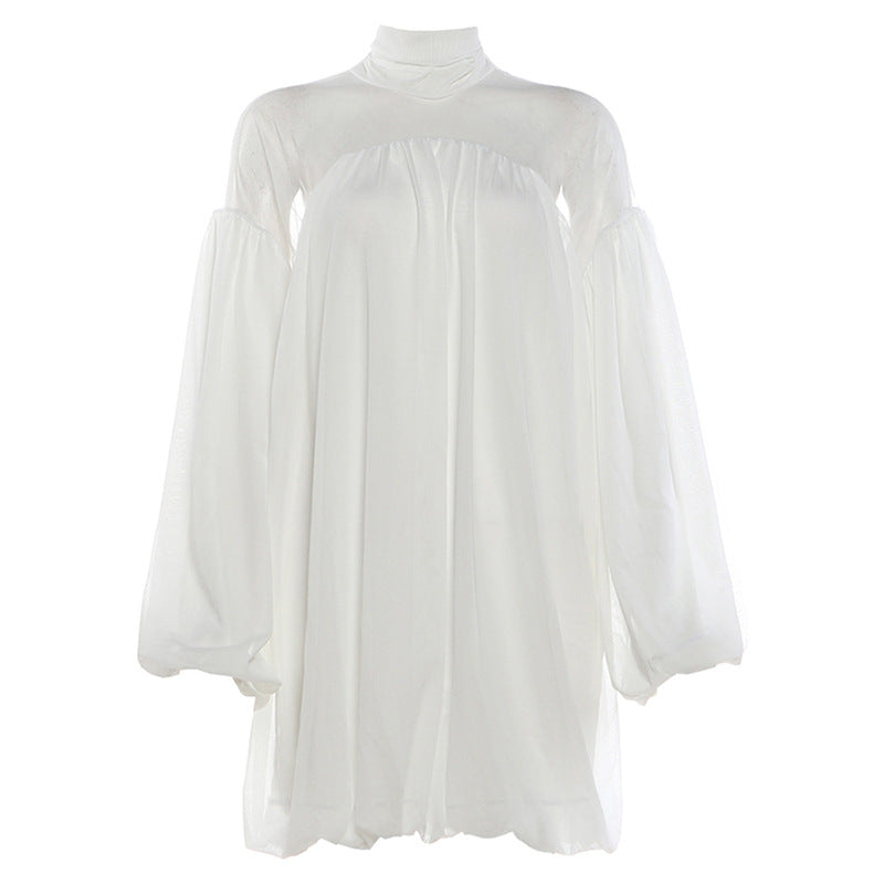 Elegantes Neckholder-Midikleid aus Mesh – Bild 6 | LuxeStyle