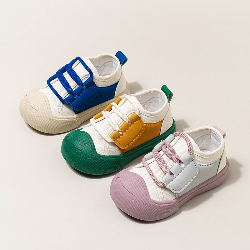 Dopamin-Farbige Canvas-Kinderschuhe