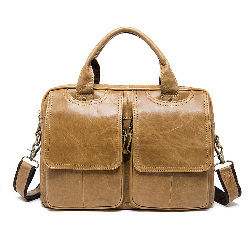 Reisehandtasche 14'' aus Leder – Bild 5 | LuxeStyle