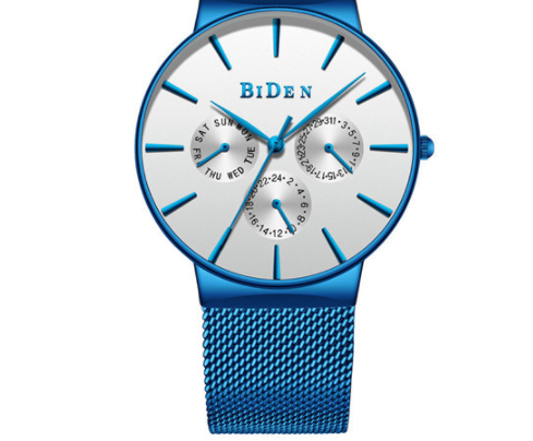 Herren Kalender Uhr mit Mesh-Armband – Bild 7 | LuxeStyle