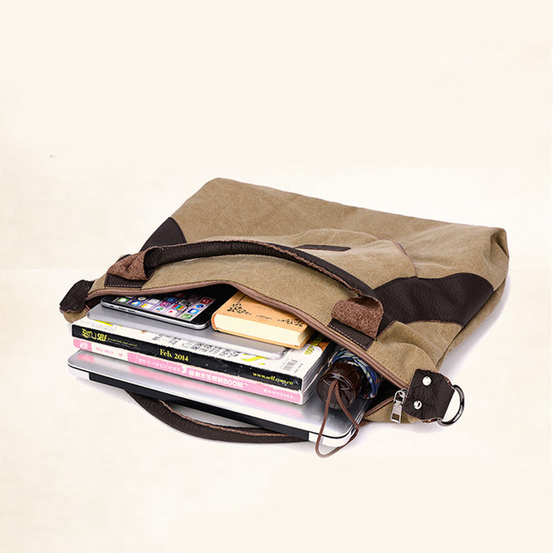 Retro Canvas Schultertasche
