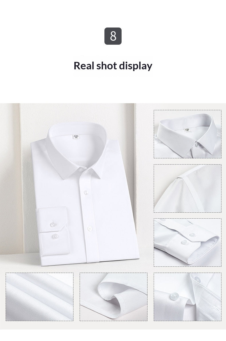 Businesshemd Slim Fit, bügelfrei, reine Baumwolle – Bild 4 | LuxeStyle