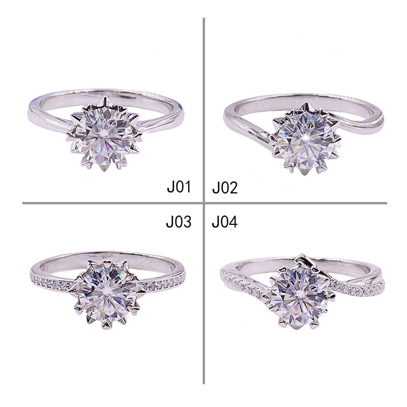 Schneeflocken-Ring mit Moissanit – Bild 5 | LuxeStyle