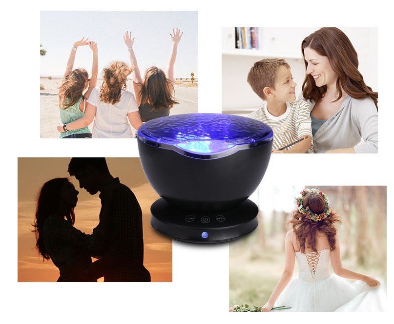Ocean Wave Projektor LED Nachtlicht