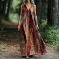 Ärmelloses Midikleid mit 3D-Effektmuster – Bild 6 | LuxeStyle