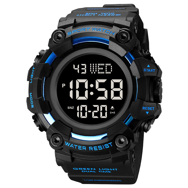 Männliche Armbanduhr mit großem Zifferblatt