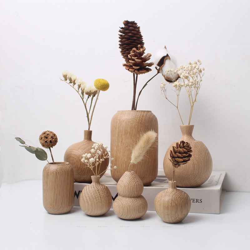 Holzblumentopf mit getrockneten Blumen – Bild 2 | LuxeStyle
