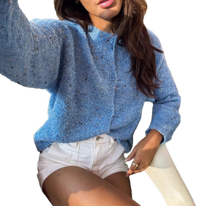 Bunter Polka-Dot Patchwork Pullover