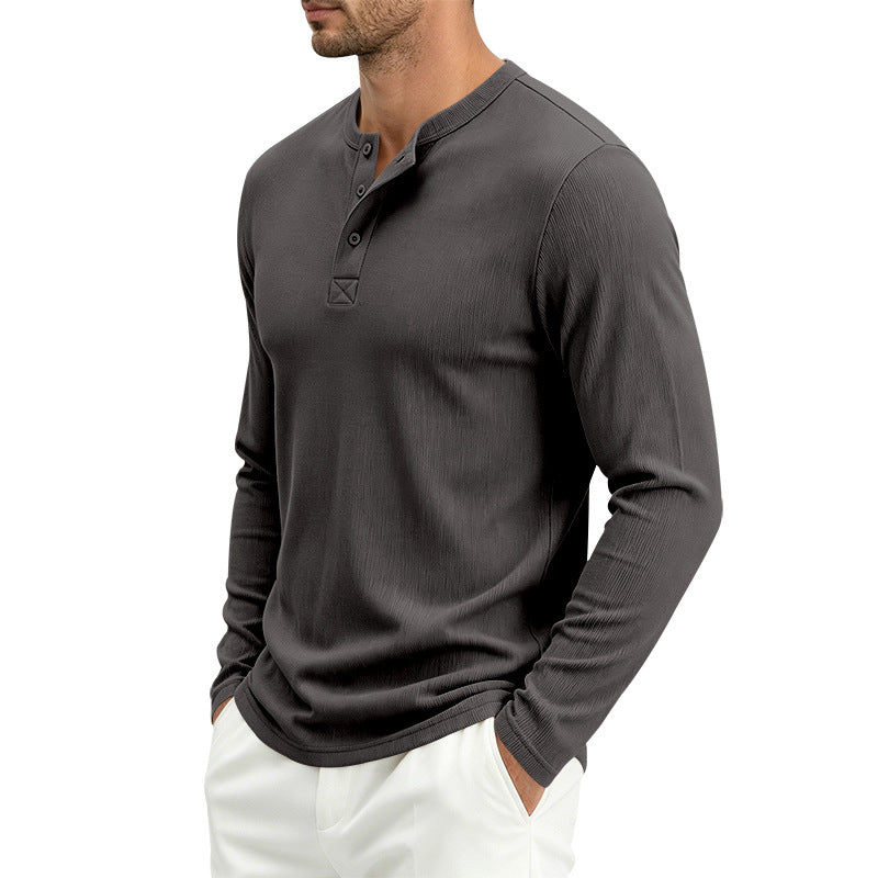 Herren Langarmshirt, gerippt