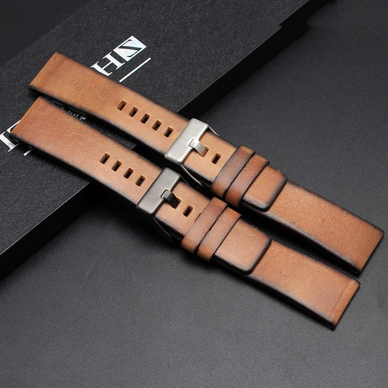 Lederarmbanduhr mit Vintage-Rindsleder – Bild 3 | LuxeStyle