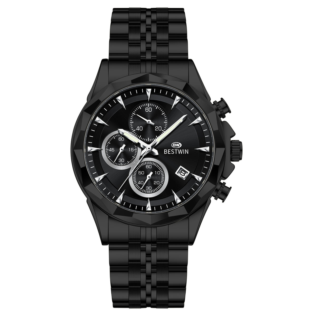 Personalisierte leuchtende Sechs-Hand-Uhr für Herren – Bild 5 | LuxeStyle