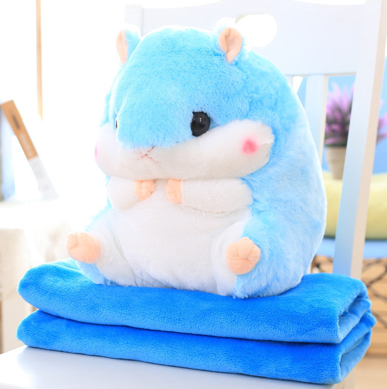 Hamster Kissen und Decke, 2-in-1 | LuxeStyle