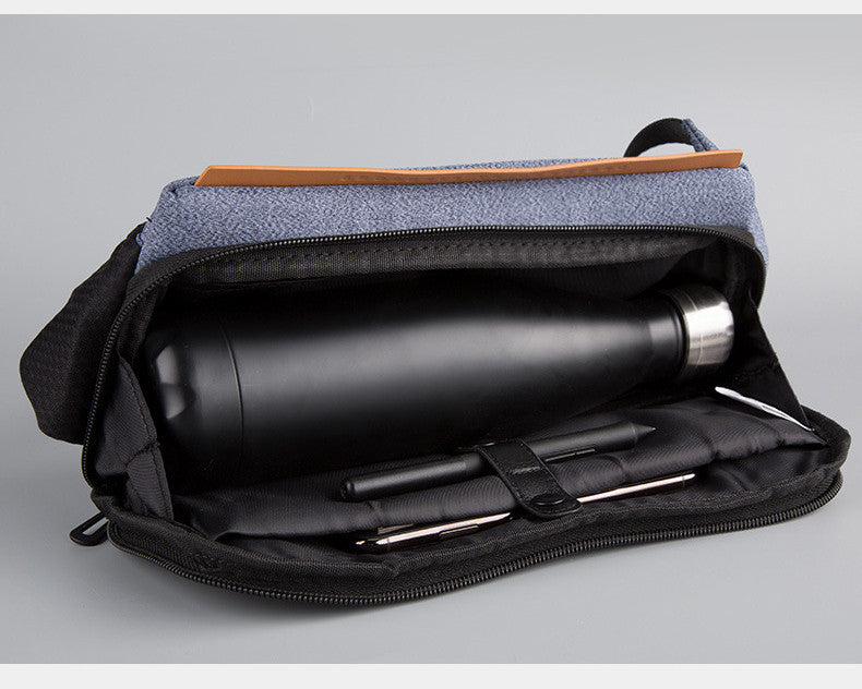 Männer Brusttasche Outdoor, ovale Form, Oxford – Bild 9 | LuxeStyle
