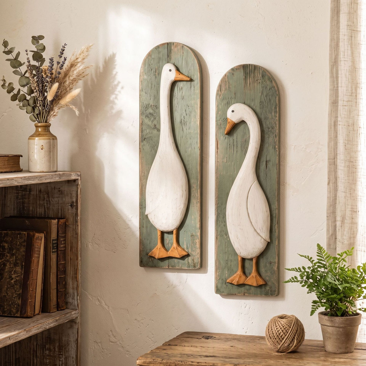 Wandsticker Gans aus Holz – Bild 4 | LuxeStyle