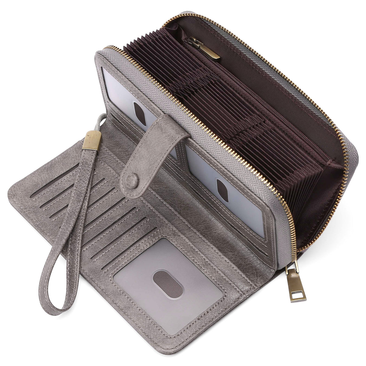 Erweiterbarer Kartenhalter Damen Langwallet – Bild 12 | LuxeStyle