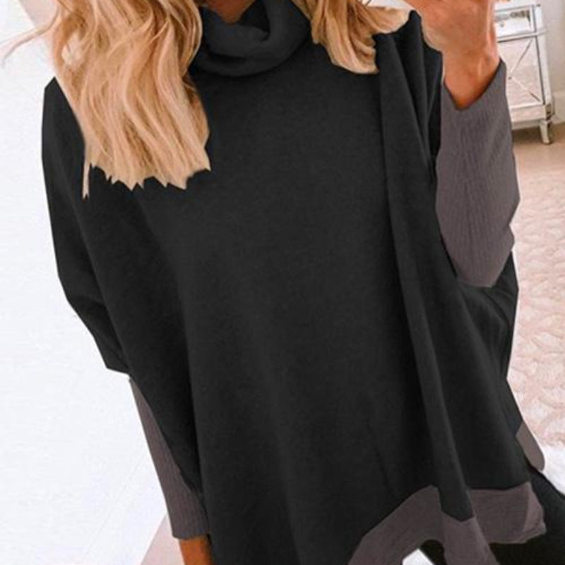 Strickpullover mit Stehkragen für Damen
