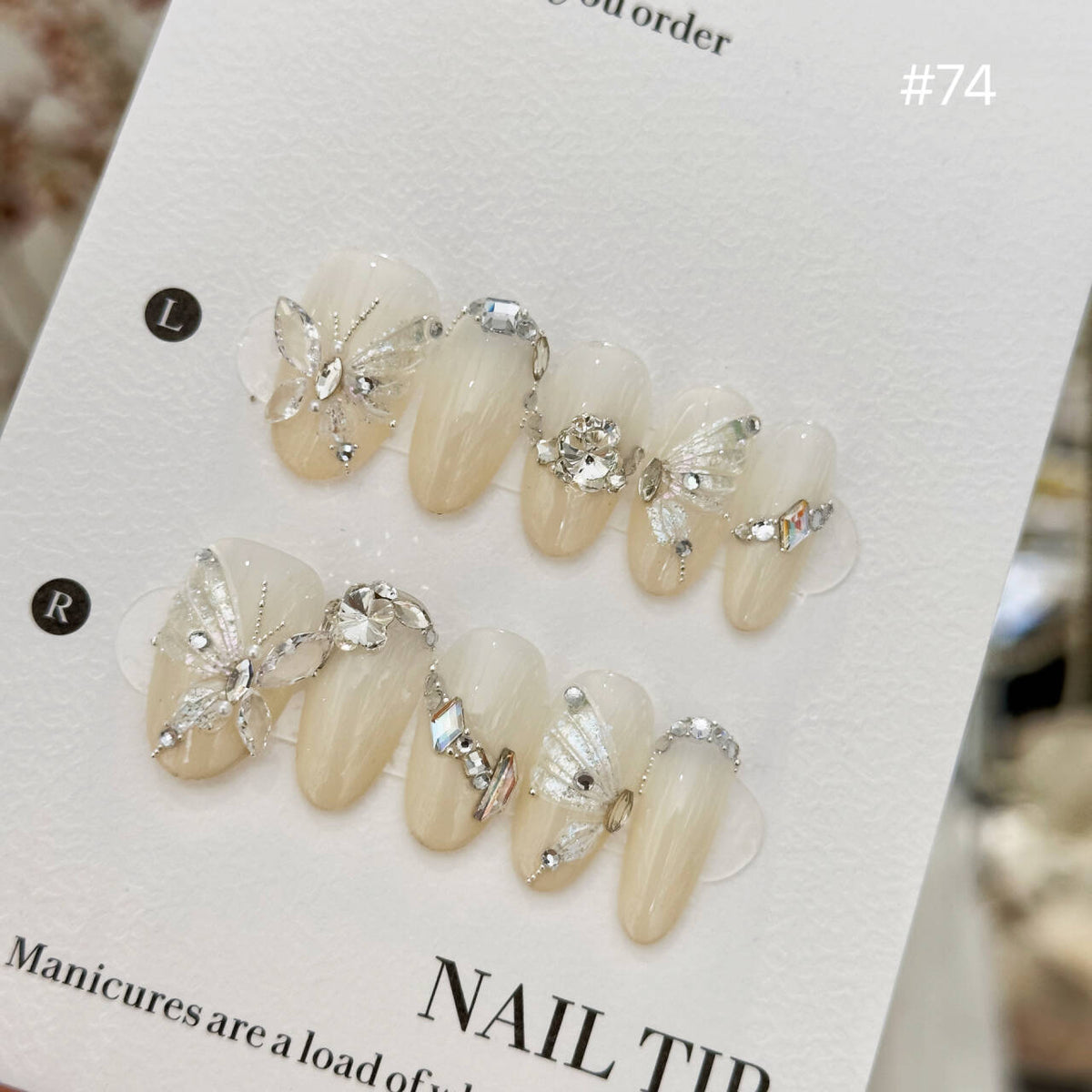 Nagelstift mit Butterfly-Muster – Bild 1 | LuxeStyle