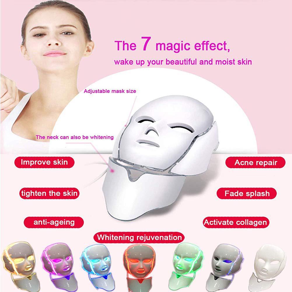 7-Farben LED Lichttherapie Maske – Ansicht 5