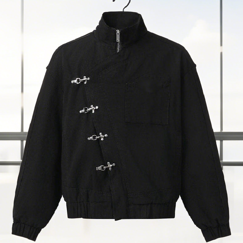 Unisex-Jacke mit Schnallenverschluss – Bild 4 | LuxeStyle