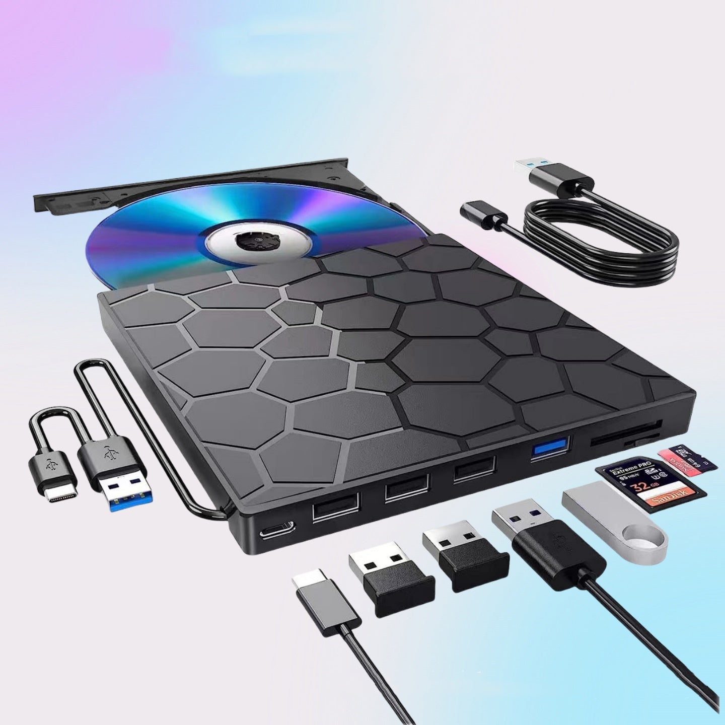 Externes Multifunktions-CD-Laufwerk